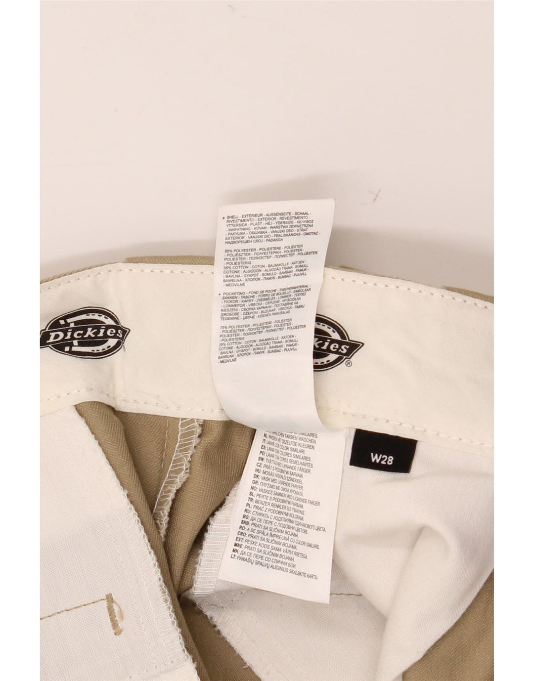 DICKIES Gerade Chino-Hose für Herren, W28, L27, Khaki, Polyester