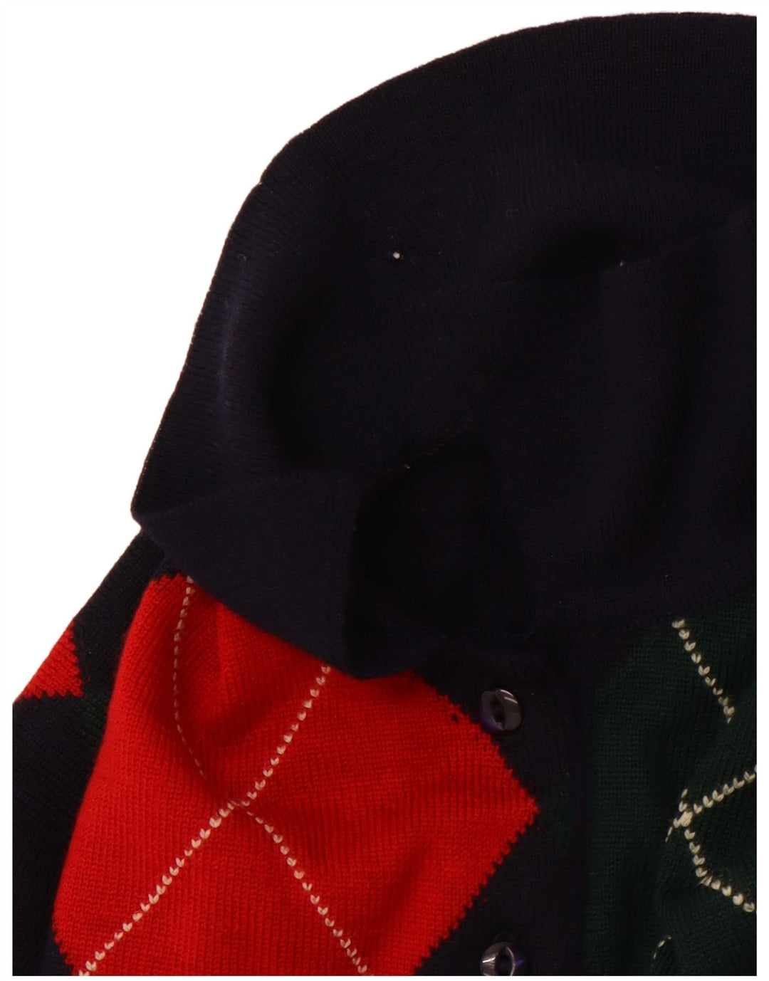 PRINGLE Herren-Pullover mit Rollkragen, mittelgroß, Marineblau, Argyle-Muster/Diamantmuster