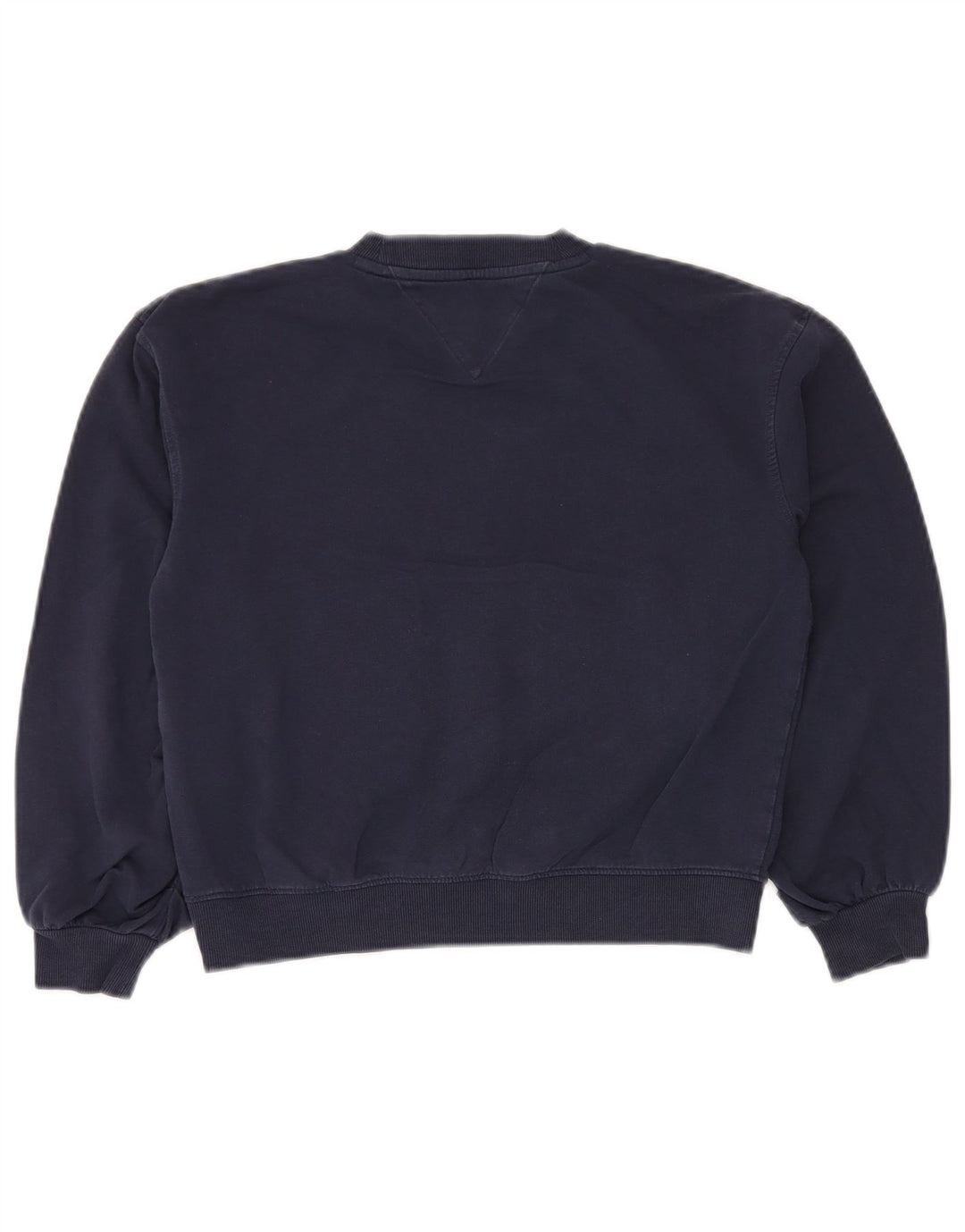 TOMMY HILFIGER Grafik-Crop-Sweatshirt-Pullover für Mädchen, 11–12 Jahre, Marineblau