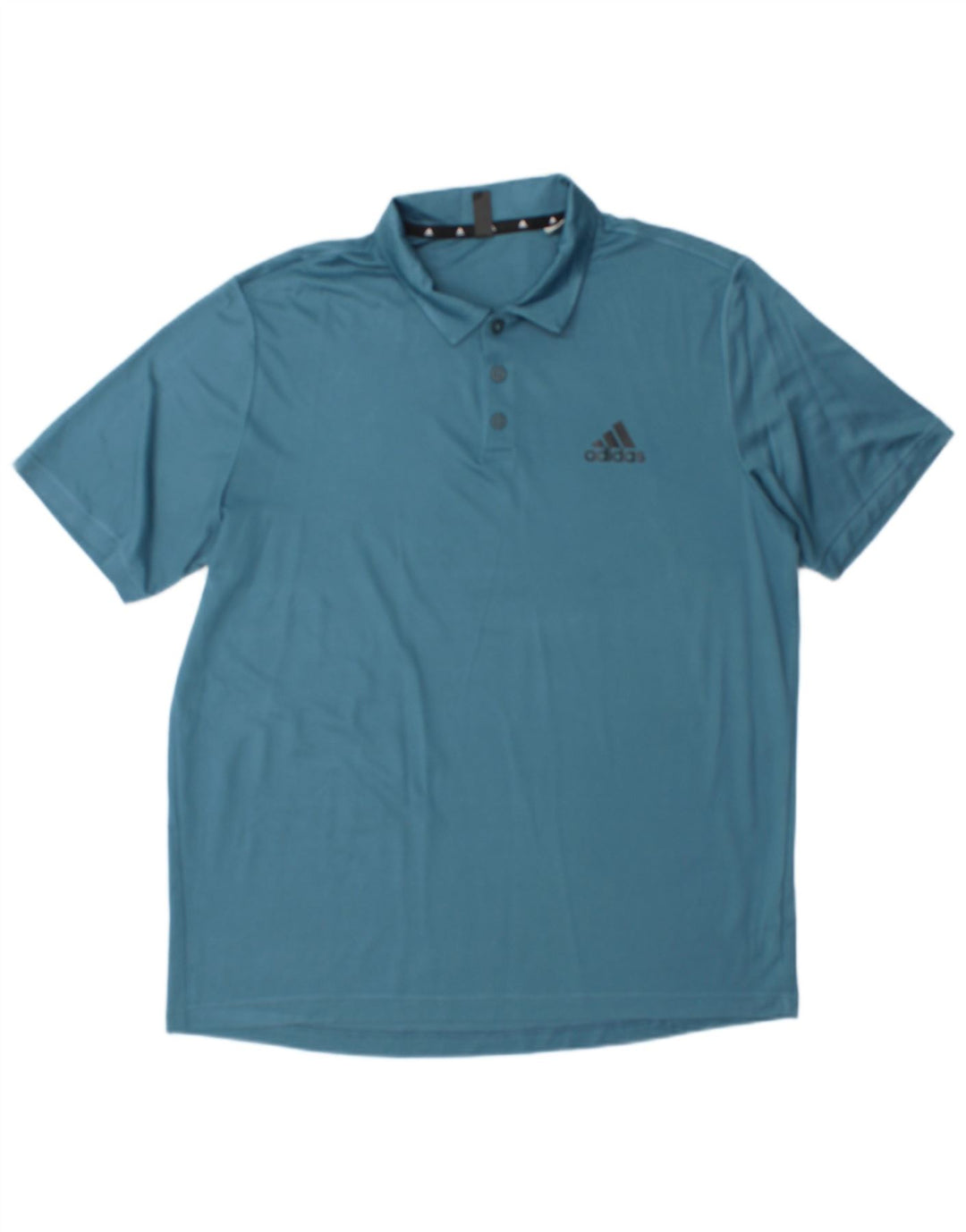 Adidas Herren Aeroready Poloshirt, großes blaues Polyester