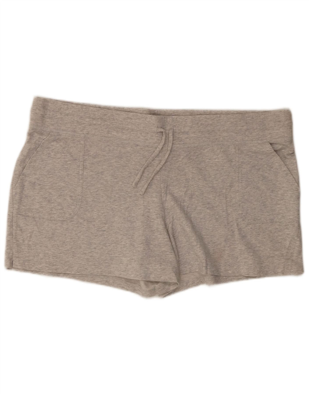 EDDIE BAUER Damen Sportshorts UK 20 2XL Grau gefleckte Baumwolle