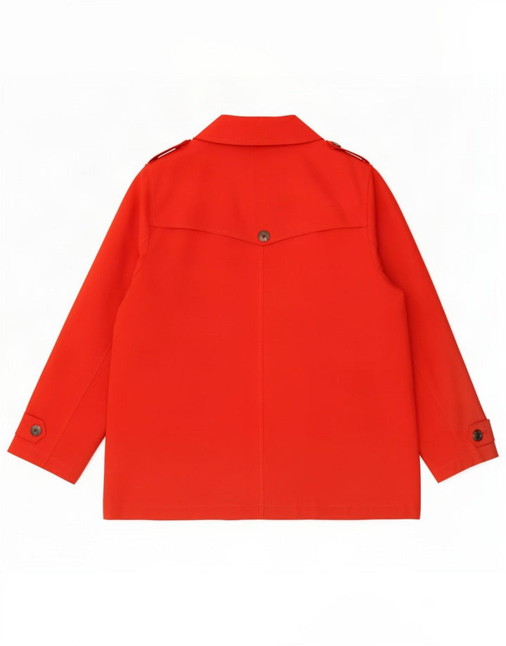 Marks & Spencer Damen Kurzer Trenchcoat UK 22 3XL Rot Polyester