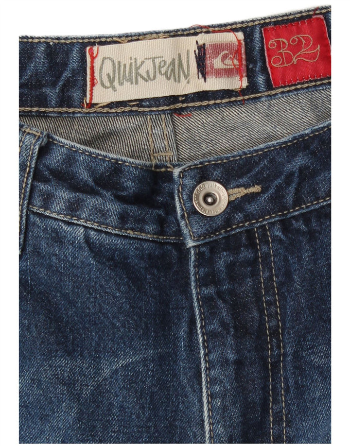 Quiksilver Herren Graphic Bootcut Jeans W32 L31 Blaue Baumwolle