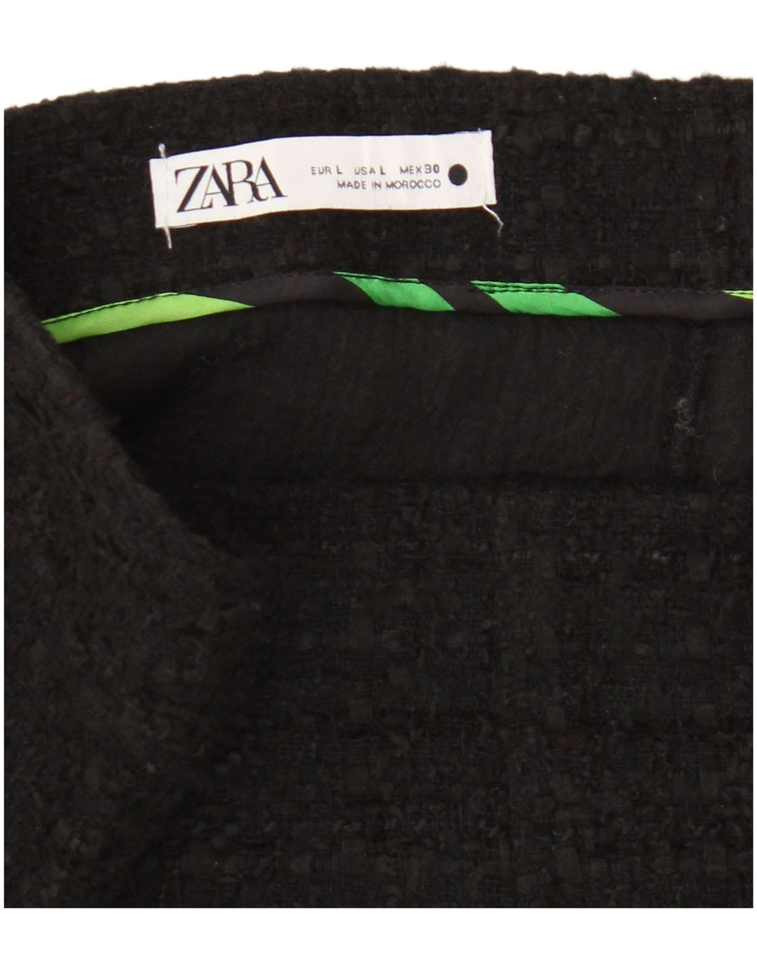 Zara Damen Minirock Large W30 Schwarz