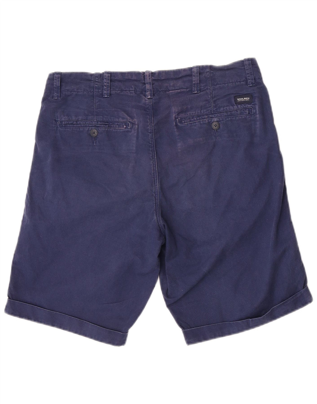 Woolrich Herren-Chinoshorts W30, mittelmarineblaue Baumwolle