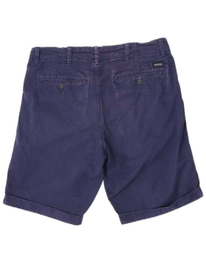 Woolrich Herren-Chinoshorts W30, mittelmarineblaue Baumwolle