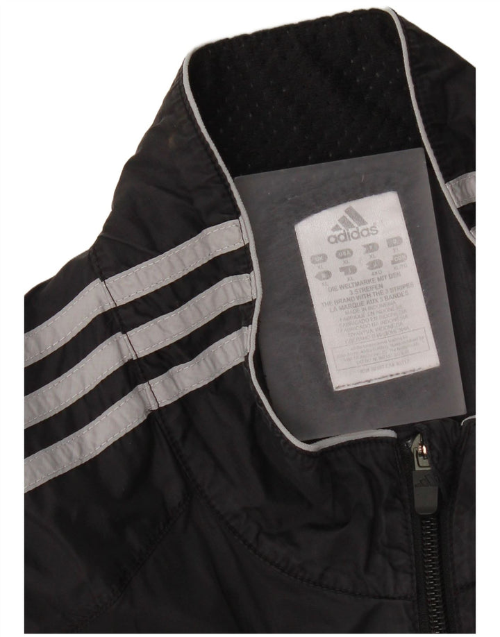Adidas Herren Trainingsanzug Top Jacke XL Schwarz Polyamid
