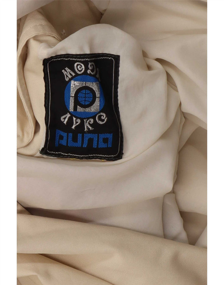Vintage Damen Mantel UK 14 Medium Off White