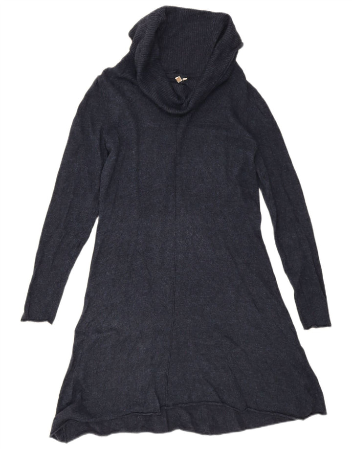 White Stuff Damen-Pulloverkleid, Gr. 44, mittlere marineblaue Viskose