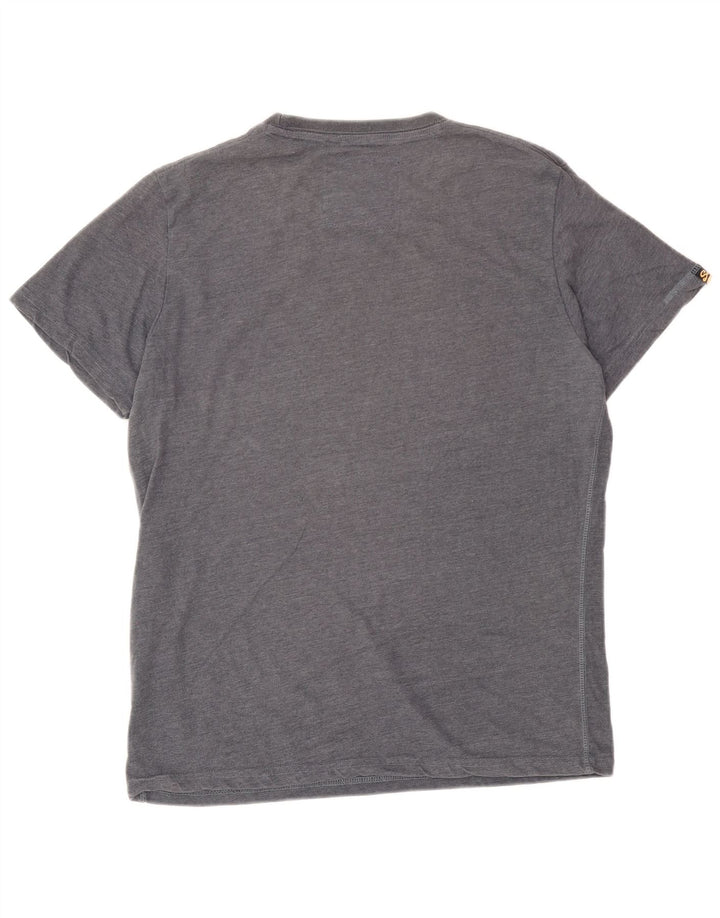 Superdry Herren Grafik-T-Shirt-Oberteil aus mittelgrauer Baumwolle