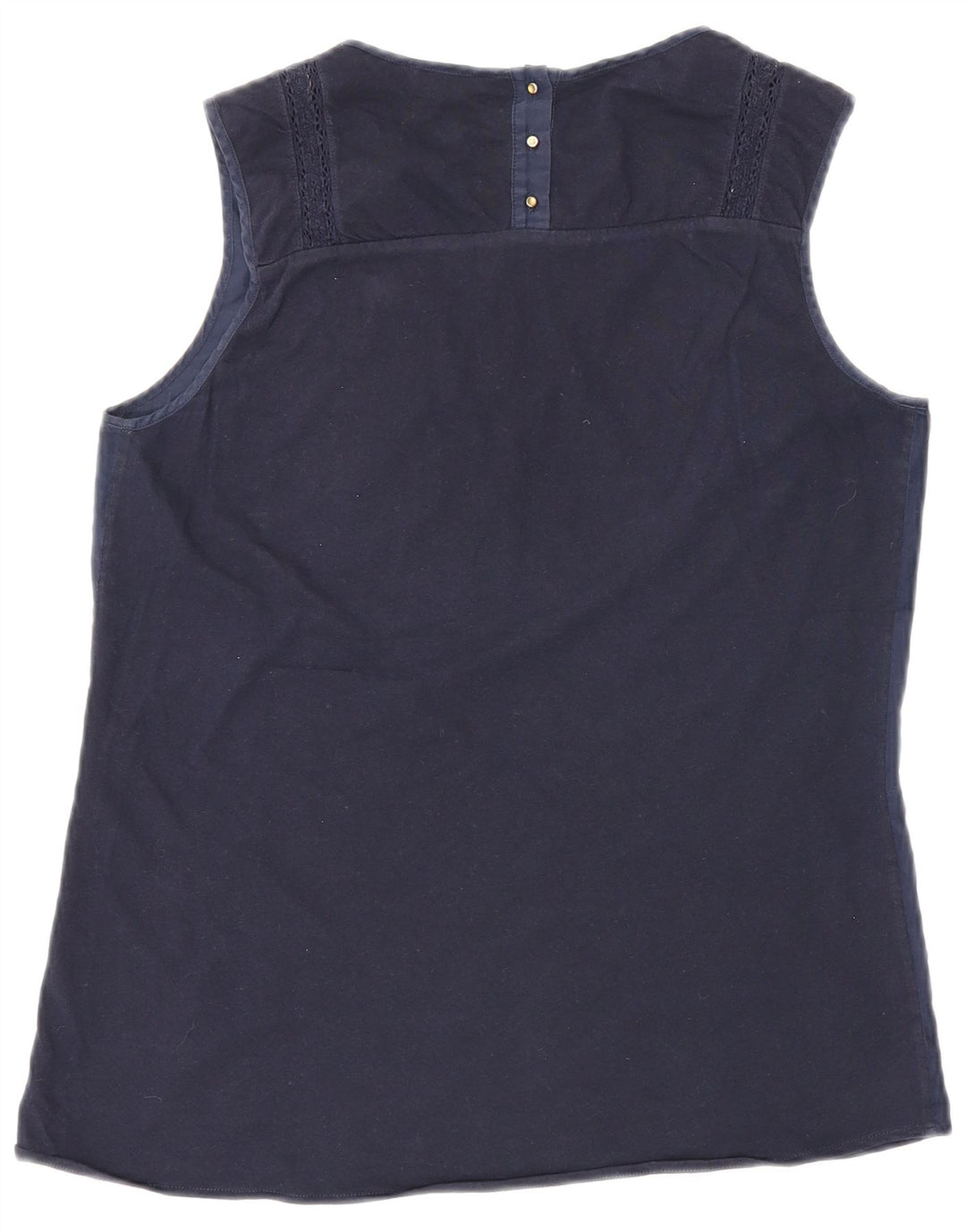 Massimo Dutti Damen Weste Top UK 12 Medium Marineblau