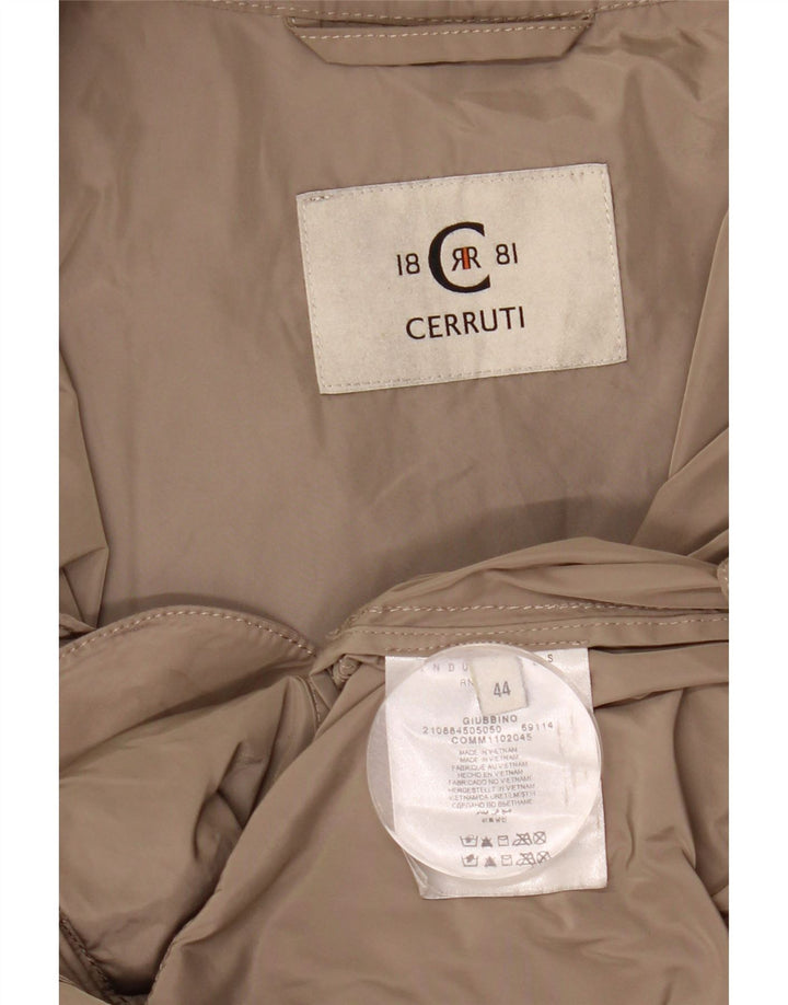 Cerruti 1881 Damen Bomberjacke IT 44 Medium Beige Polyester