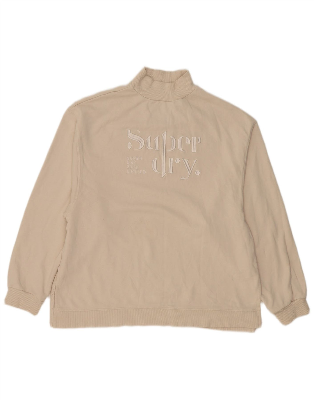 Superdry Damen-Sweatshirt mit Grafik-Übergröße, Gr. 12, Mittelbeige