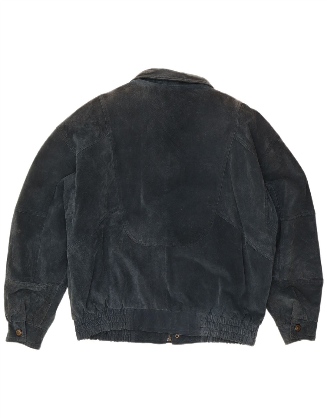 C&A Herren Wildlederjacke UK 40 Large Marineblaues Leder