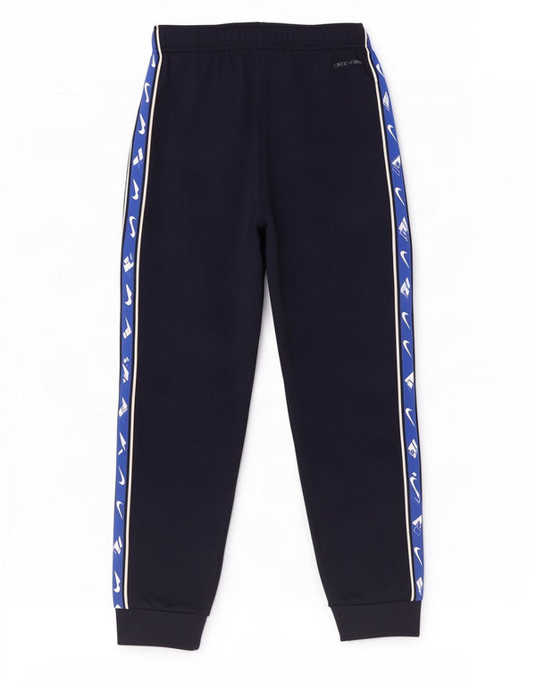 Nike Boys Dri Fit Tracksuit Trousers Joggers 8-9 Years Small Navy Blue