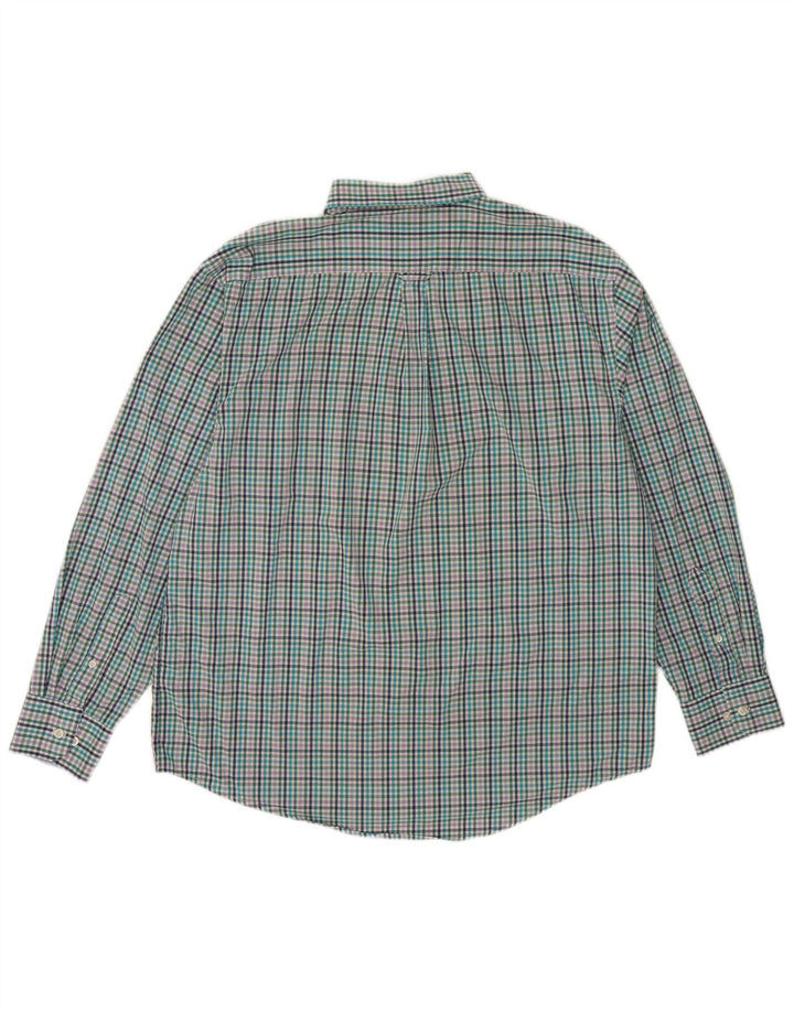 Izod Herrenhemd, groß, mehrfarbig, Gingham-Baumwolle