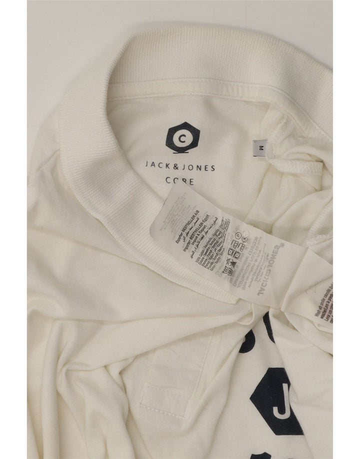 JACK & JONES Herren Core Graphic Poloshirt Mittelweiße Baumwolle