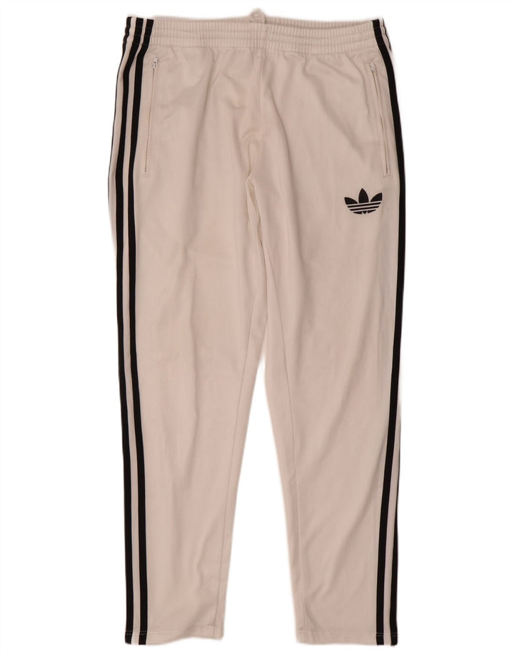 ADIDAS Herren-Trainingshose, Größe S, Weiß, Polyester