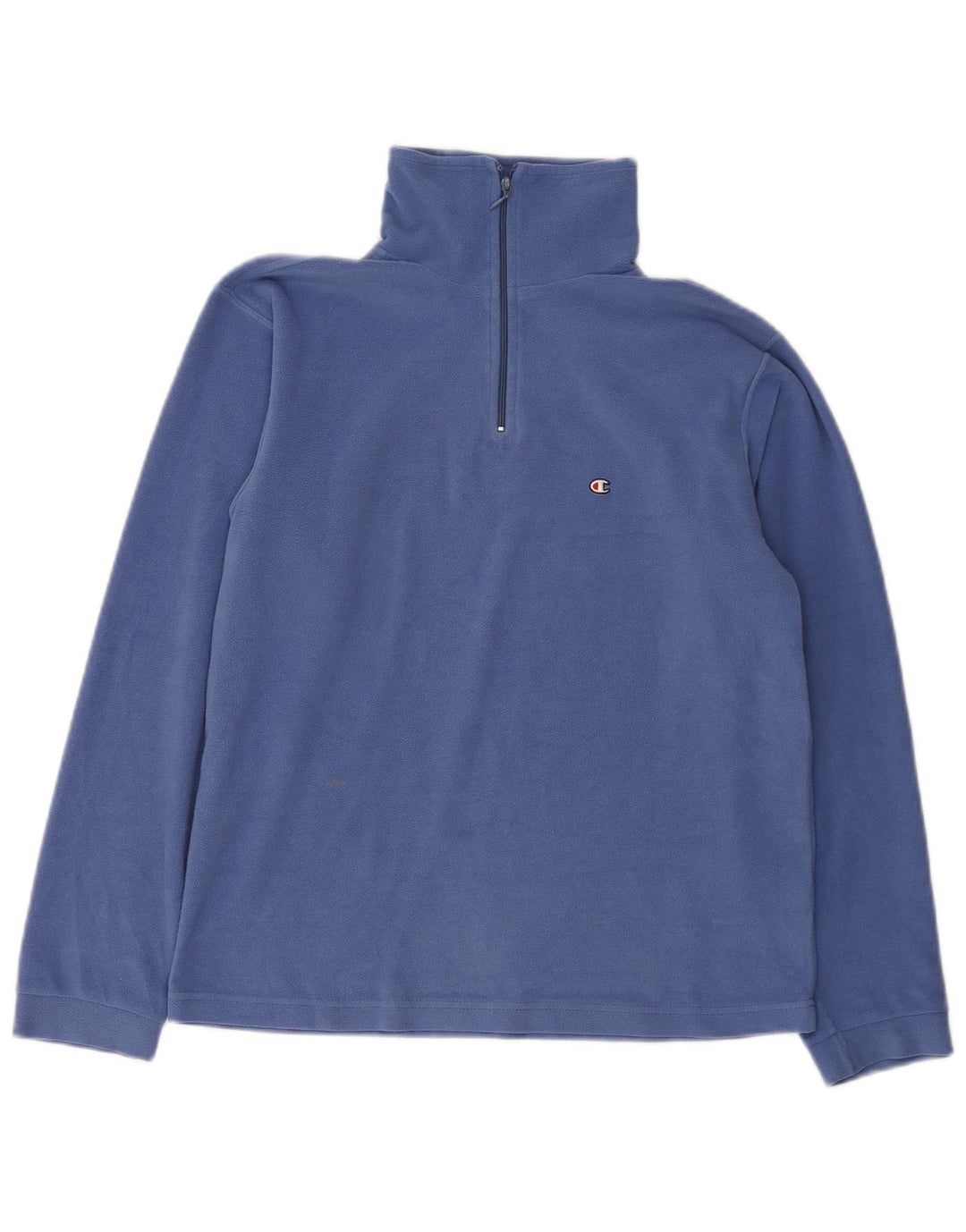 CHAMPION Jungen-Fleecepullover mit Reißverschluss am Hals, 13–14 Jahre, marineblaues Polyester