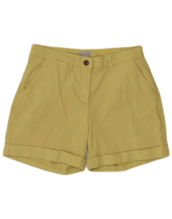 Jigsaw Damen Chinoshorts UK 12 Medium W30 Grüne Baumwolle