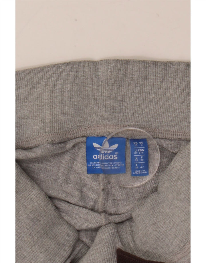 Adidas Damen Trainingshose UK 10 Small Grau meliert