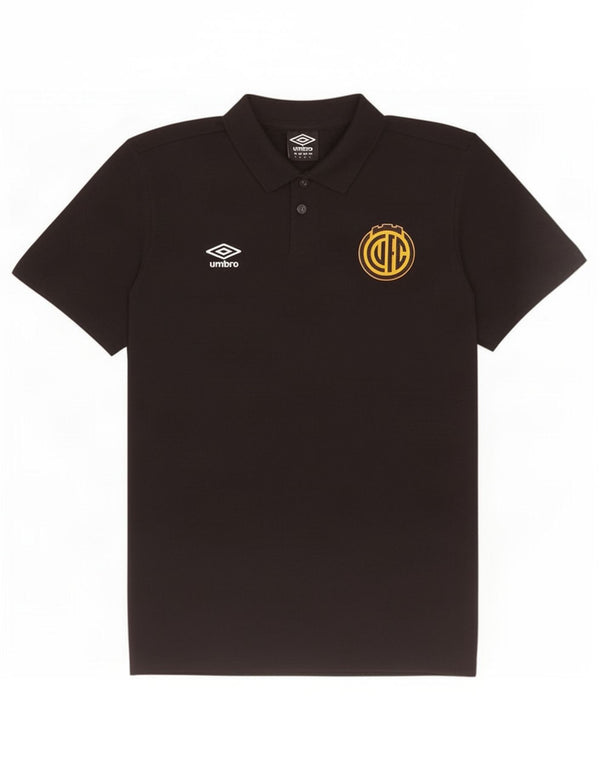 Umbro Herren-Poloshirt mit Grafik, groß, schwarze Baumwolle