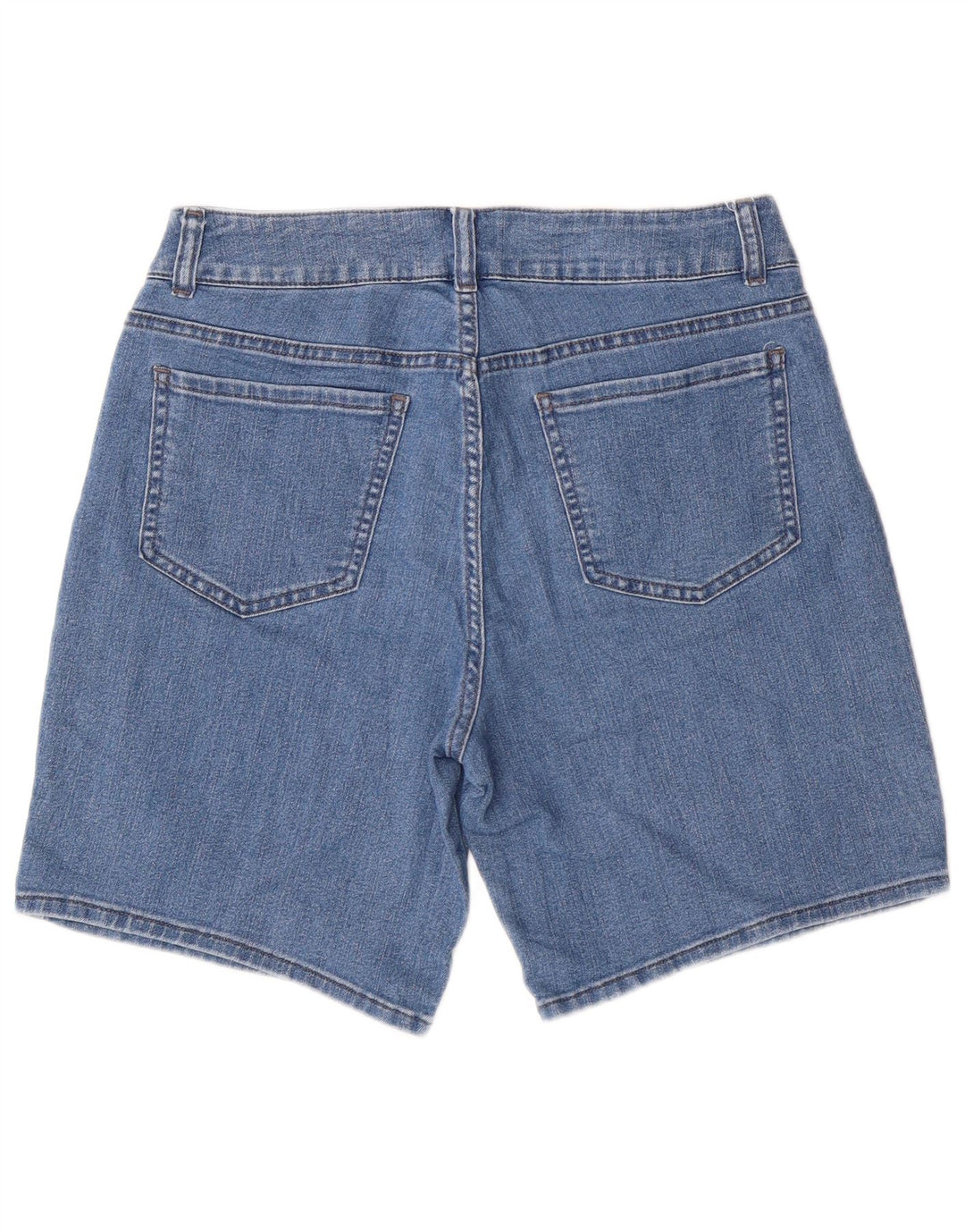 LEE Damen Riders Mid Rise Denim Shorts US 10 Large W30 Blaue Baumwolle