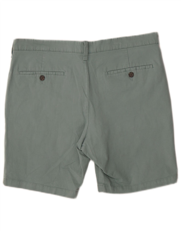 Marks & Spencer Herren-Chinoshorts W34 Large aus grüner Baumwolle