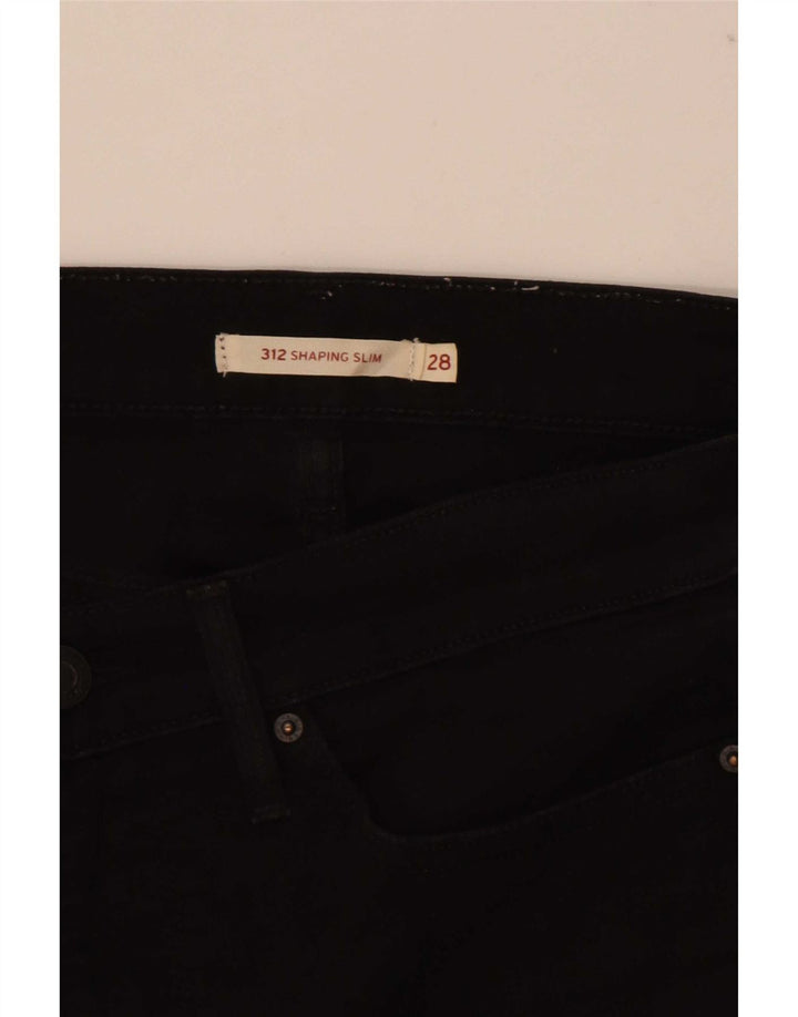 Levi's Damen 312 Shaping Slim Jeans W28 L31 Schwarz