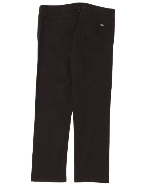 Polo Ralph Lauren Damen Straight Jeans W30 L29 Schwarze Baumwolle