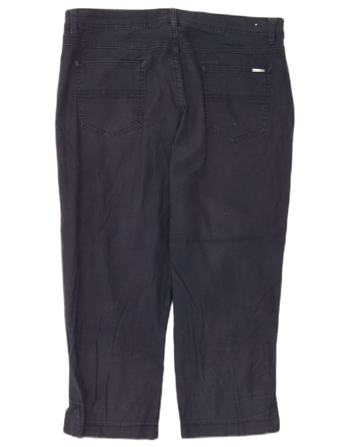Vintage Damen Bermuda Chino Shorts W40 2XL Marineblau