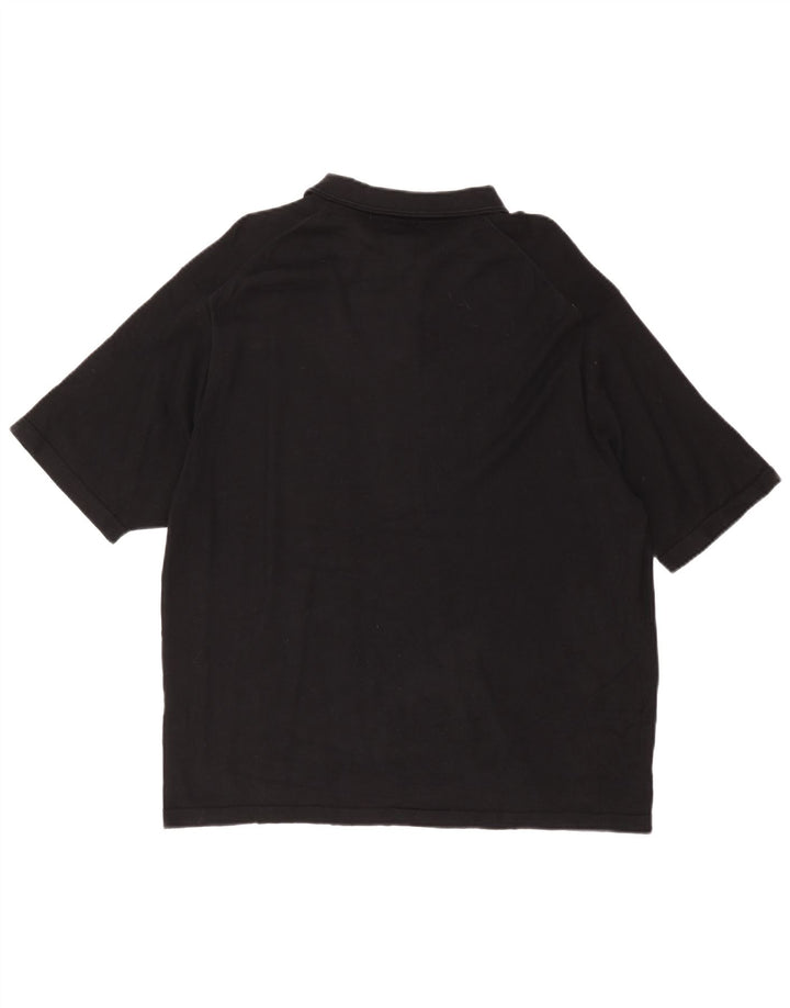 DOCKERS Herren-Poloshirt XL, schwarze Seide