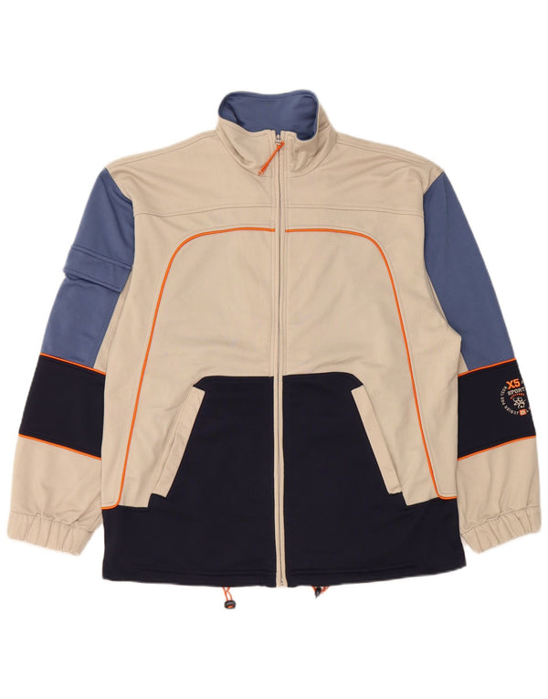 Lotto Jungen-Trainingsanzug, Oberteil, Jacke, 15–16 Jahre, 3XL, Marineblau, Farbblock