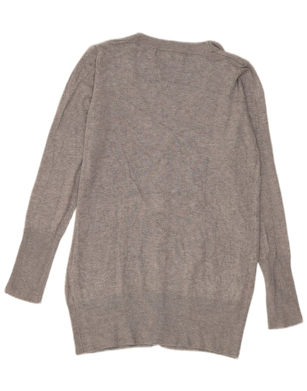 Zara Damen-Cardigan-Pullover UK 14 Large Grau