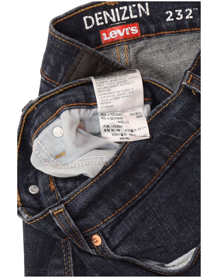 Levi's Herren Denizen Slim Straight Jeans W32 L32 Marineblau Baumwolle
