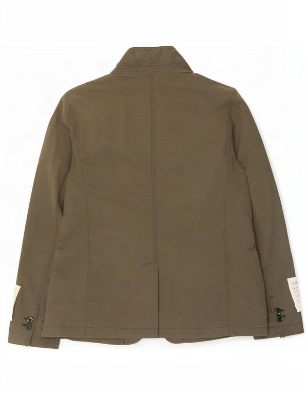 Woolrich Herren-Utility-Jacke UK 40 Large aus grüner Baumwolle