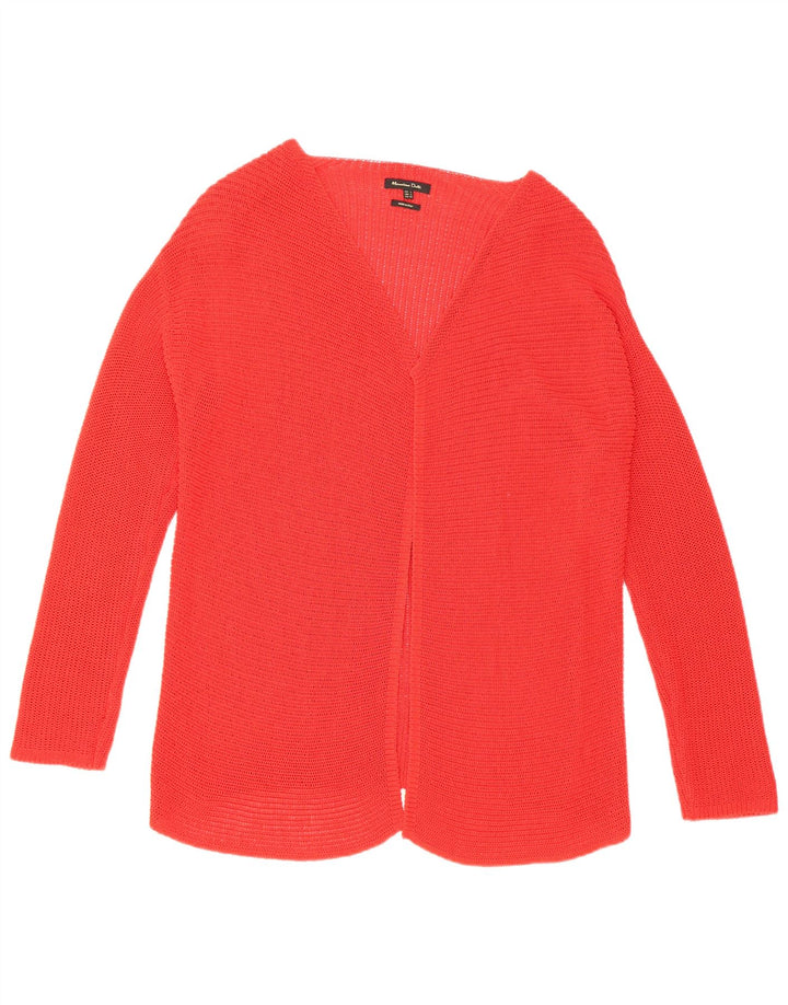 Massimo Dutti Offener Damen-Cardigan-Pullover UK 14 Large Rot
