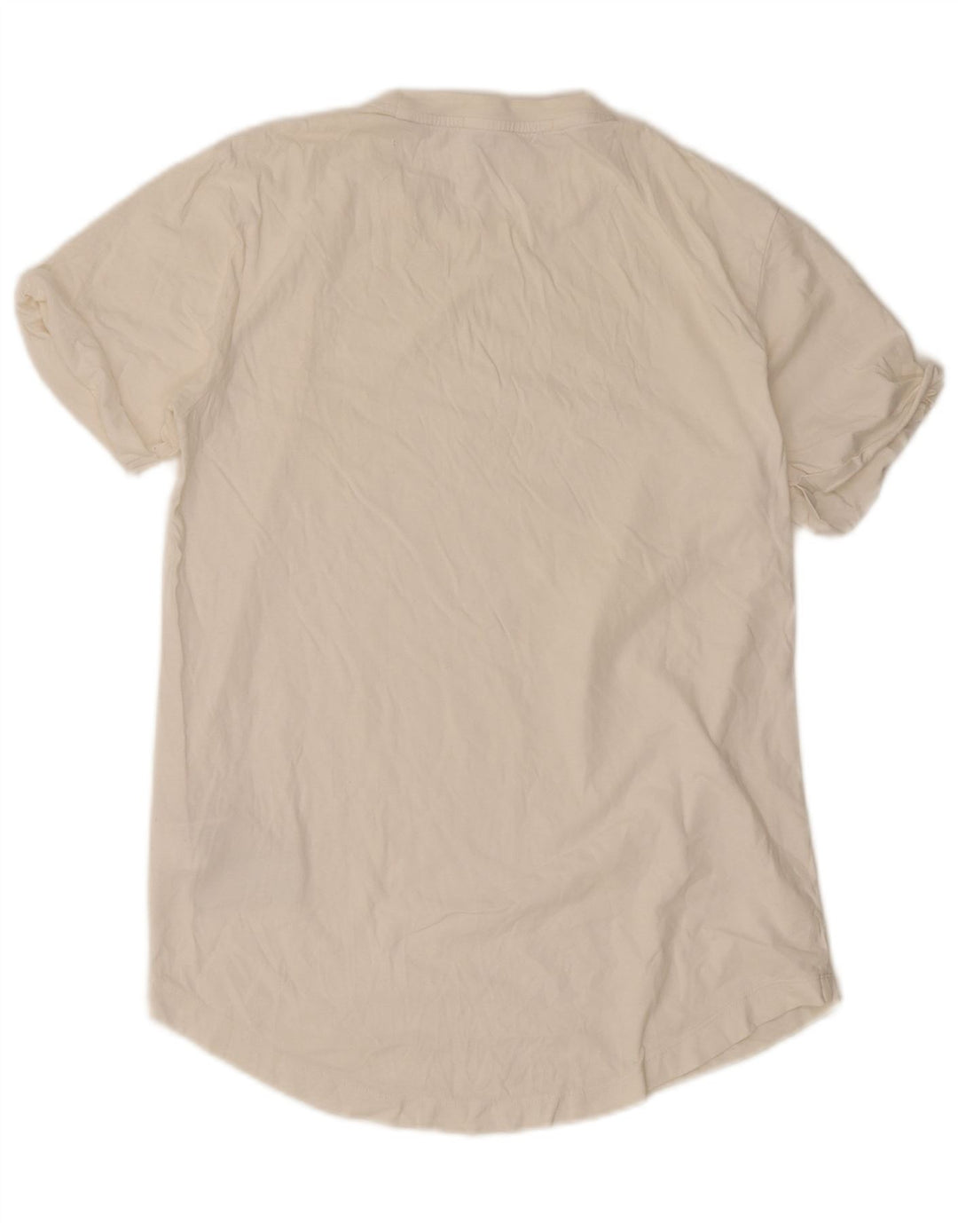 Calvin Klein Herren T-Shirt Top aus mittelweißer Baumwolle