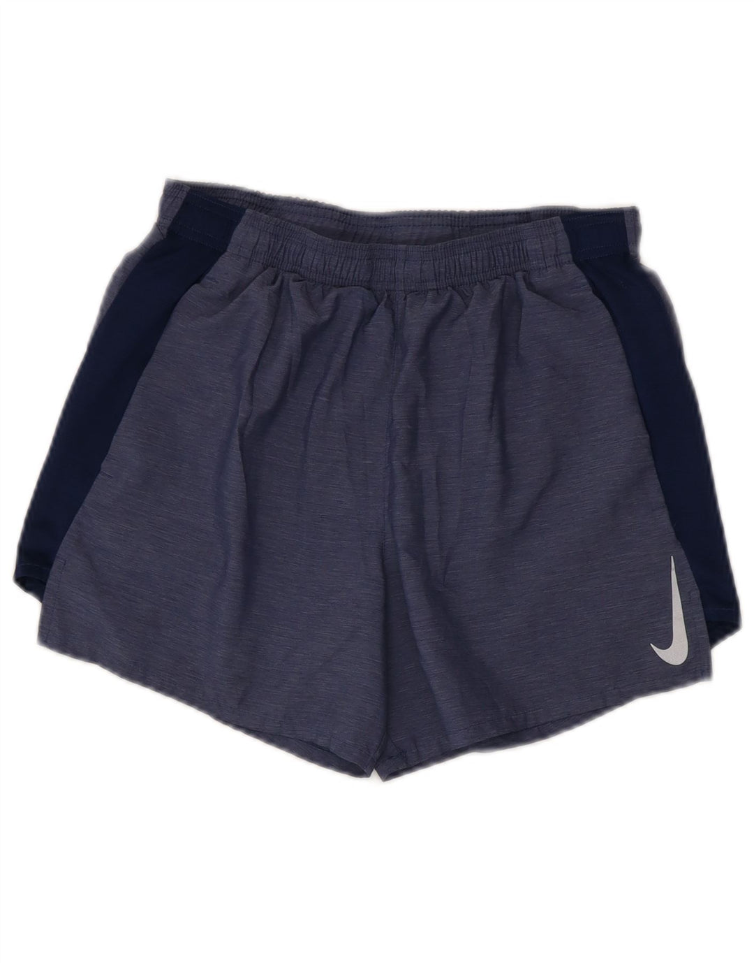 Nike Herren-Dri-Fit-Sportshorts, klein, blaues Farbblock-Polyester