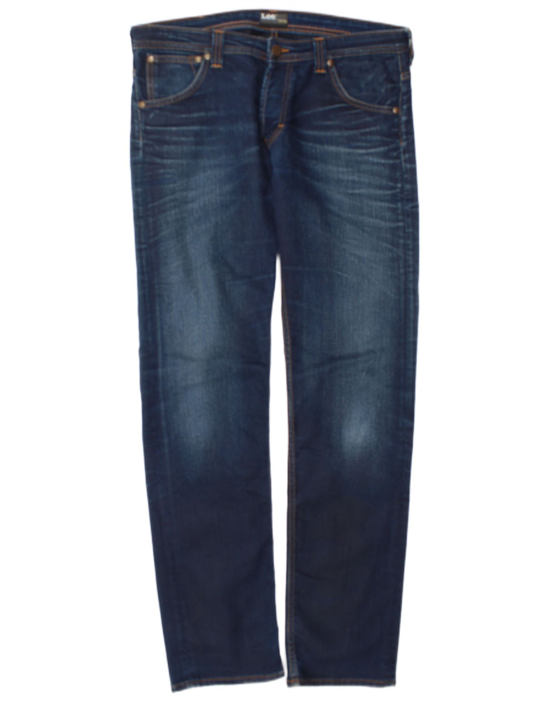 Lee Herren Powell Slim Jeans W36 L34 Marineblau Baumwolle