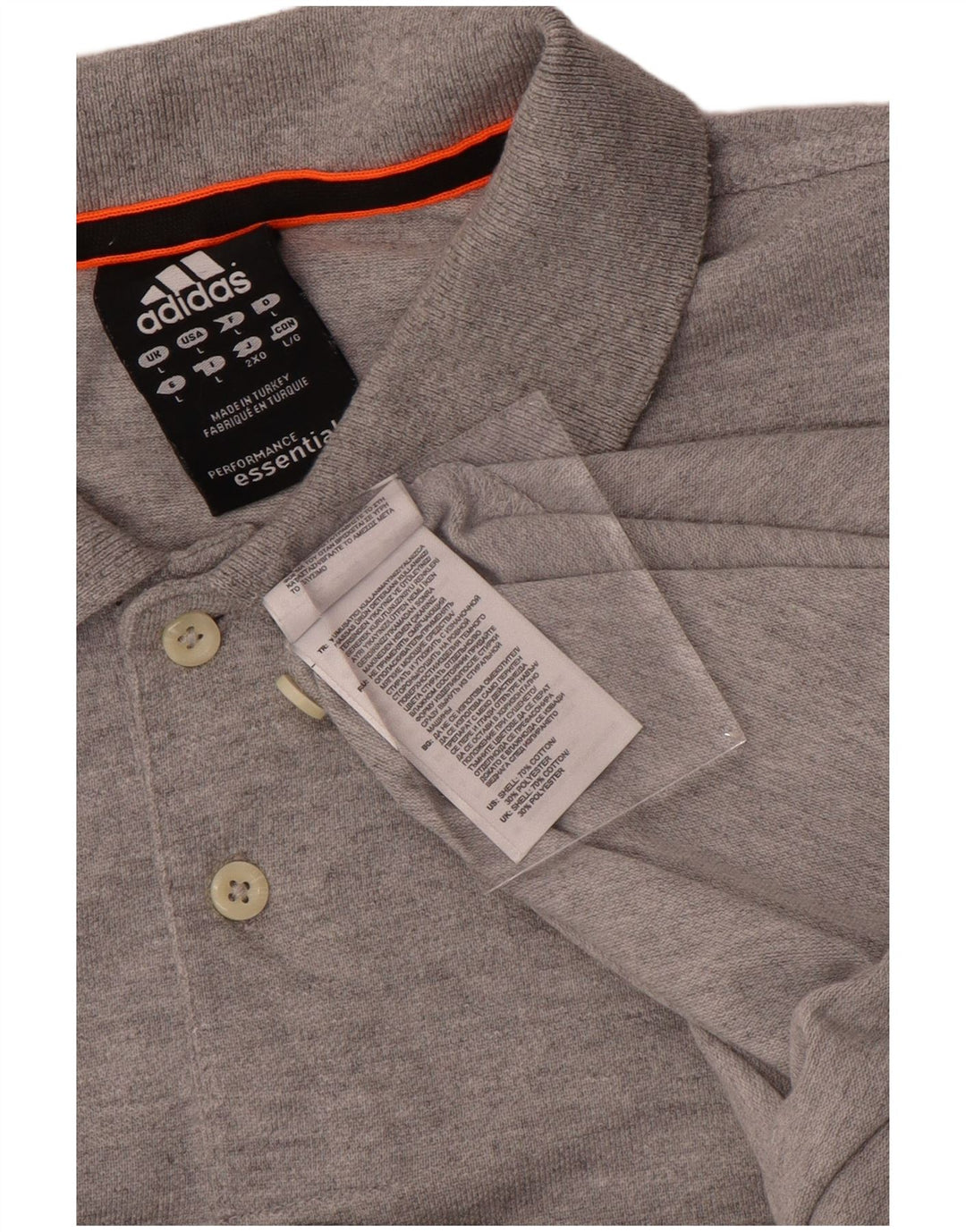 Adidas Herren Climalite Poloshirt Große graue Baumwolle