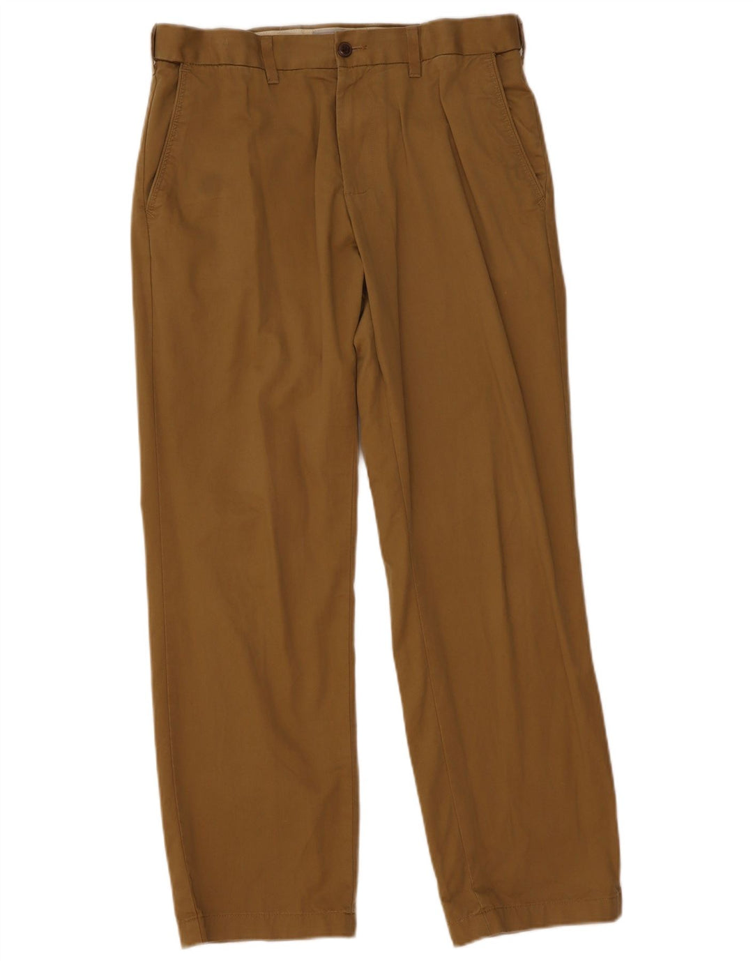 Marks & Spencer Herren-Chinohose, normal, W34, L31, Khaki, Baumwolle