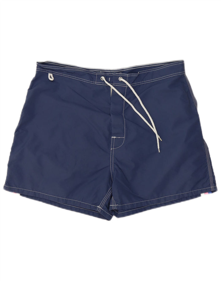 Sundek Herren-Badeshorts, mittelgroß, marineblaues Nylon