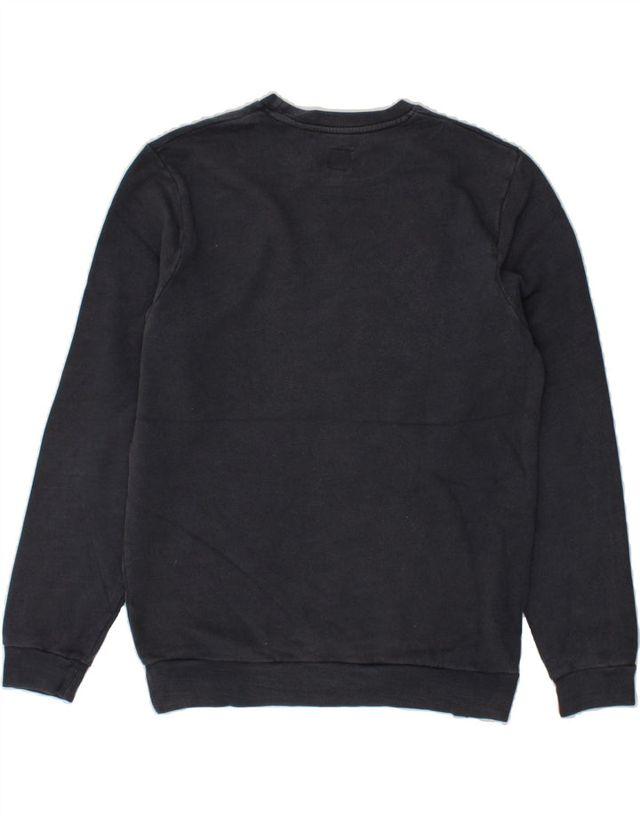 JACK WILLS Mens Graphic Sweatshirt Jumper Medium Navy Blue Cotton Vintage Jack Wills and Second-Hand Jack Wills from Messina Hembry 