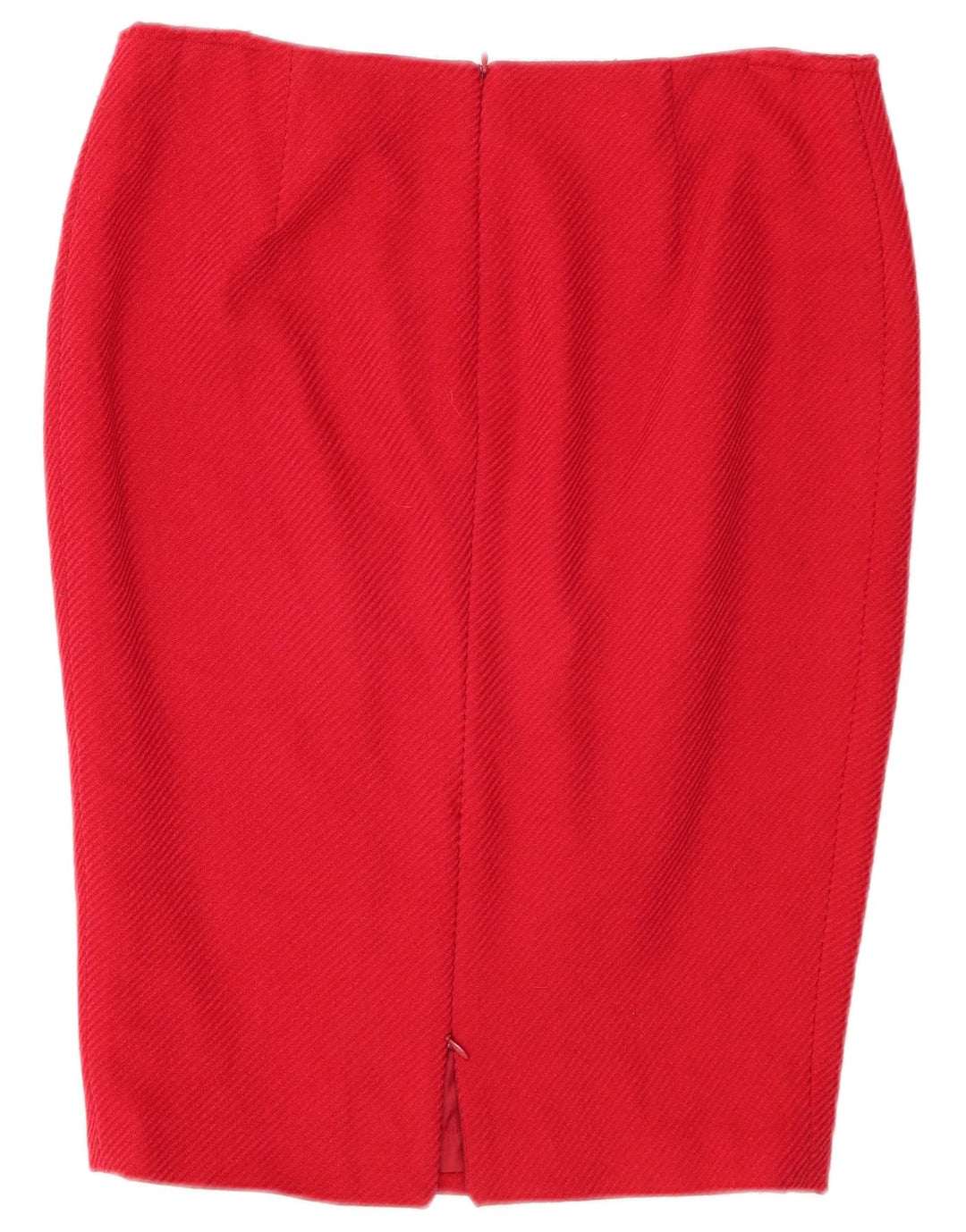 LUISA SPAGNOLI Damen Bleistiftrock IT 46 Large W32 Rote Wolle