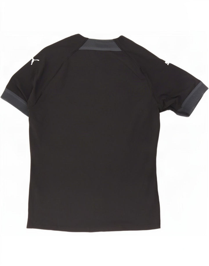 Puma Herren T-Shirt Top Medium Schwarz Colourblock Polyester