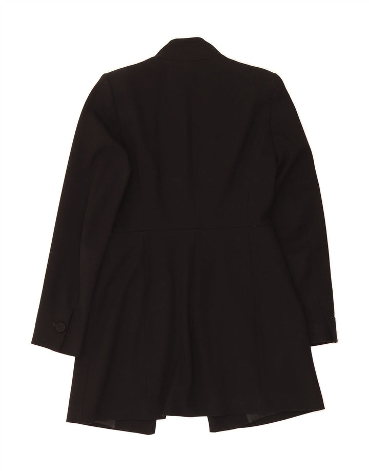 ZARA Womens Overcoat UK 10 Small Black Vintage Zara and Second-Hand Zara from Messina Hembry 