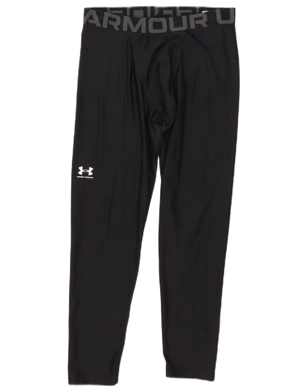 Under Armour Heat Gear Grafik-Leggings für Jungen, 13–14 Jahre, XL, schwarzes Polyester