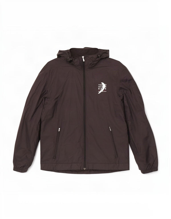 Puma Herren Graphic Hooded Rain Jacket UK 38 Mittelschwarzes Nylon