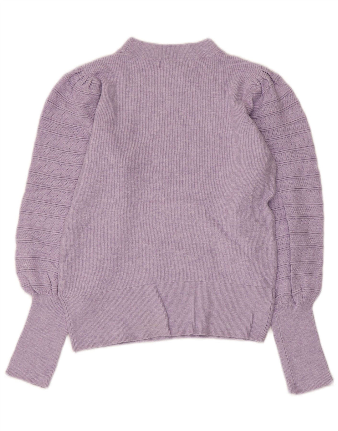 MARKS & SPENCER Damen Crop Pullover mit Rundhalsausschnitt, Gr. 8, Lila